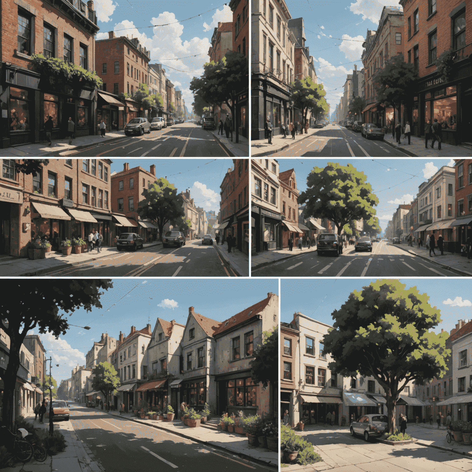 A timeline showing the progression of AI-generated art from simple pixelated images to complex, photorealistic digital paintings