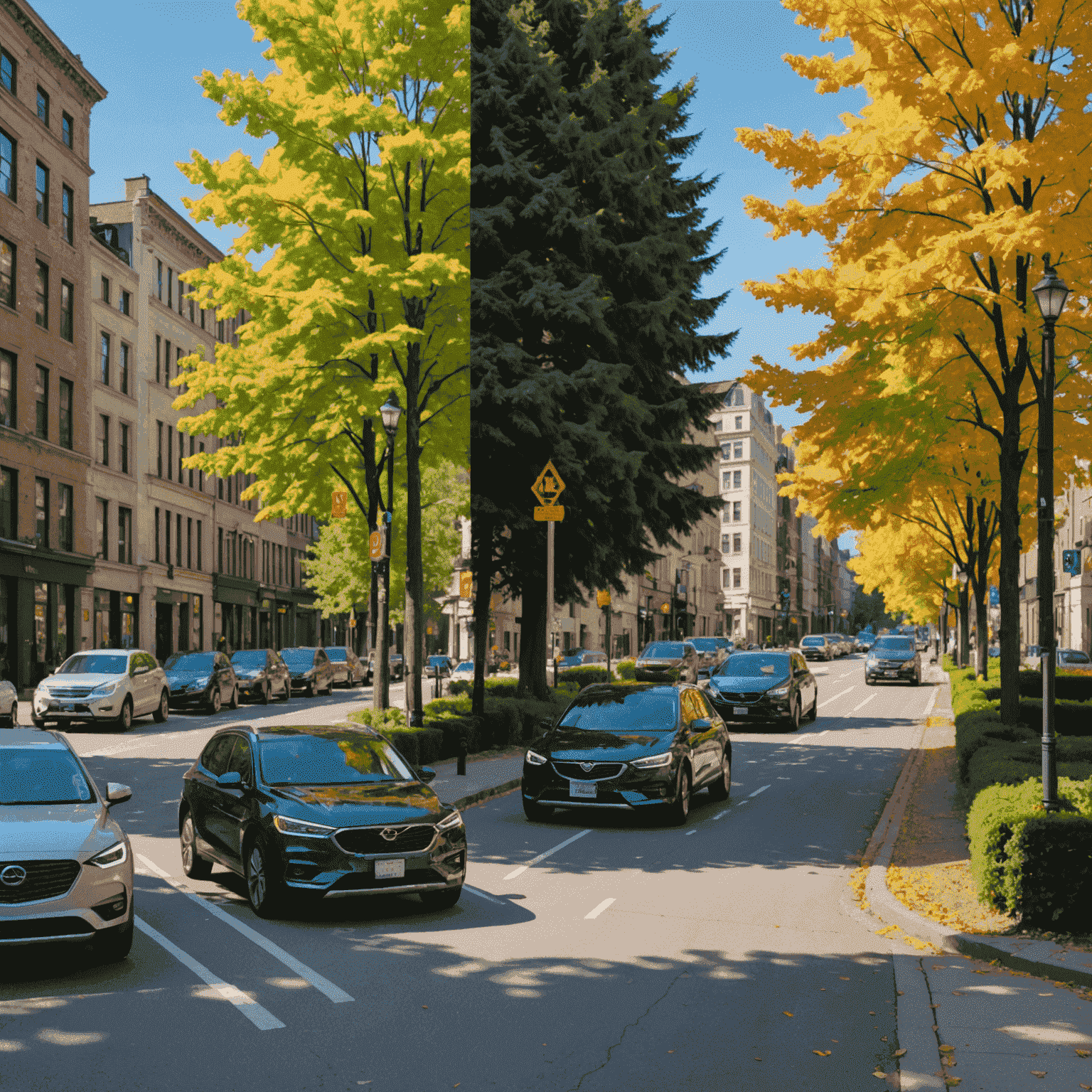 Split-screen comparison showing a raw digital artwork on the left and an AI-enhanced version on the right, demonstrating color correction, style transfer, and automated layout improvements